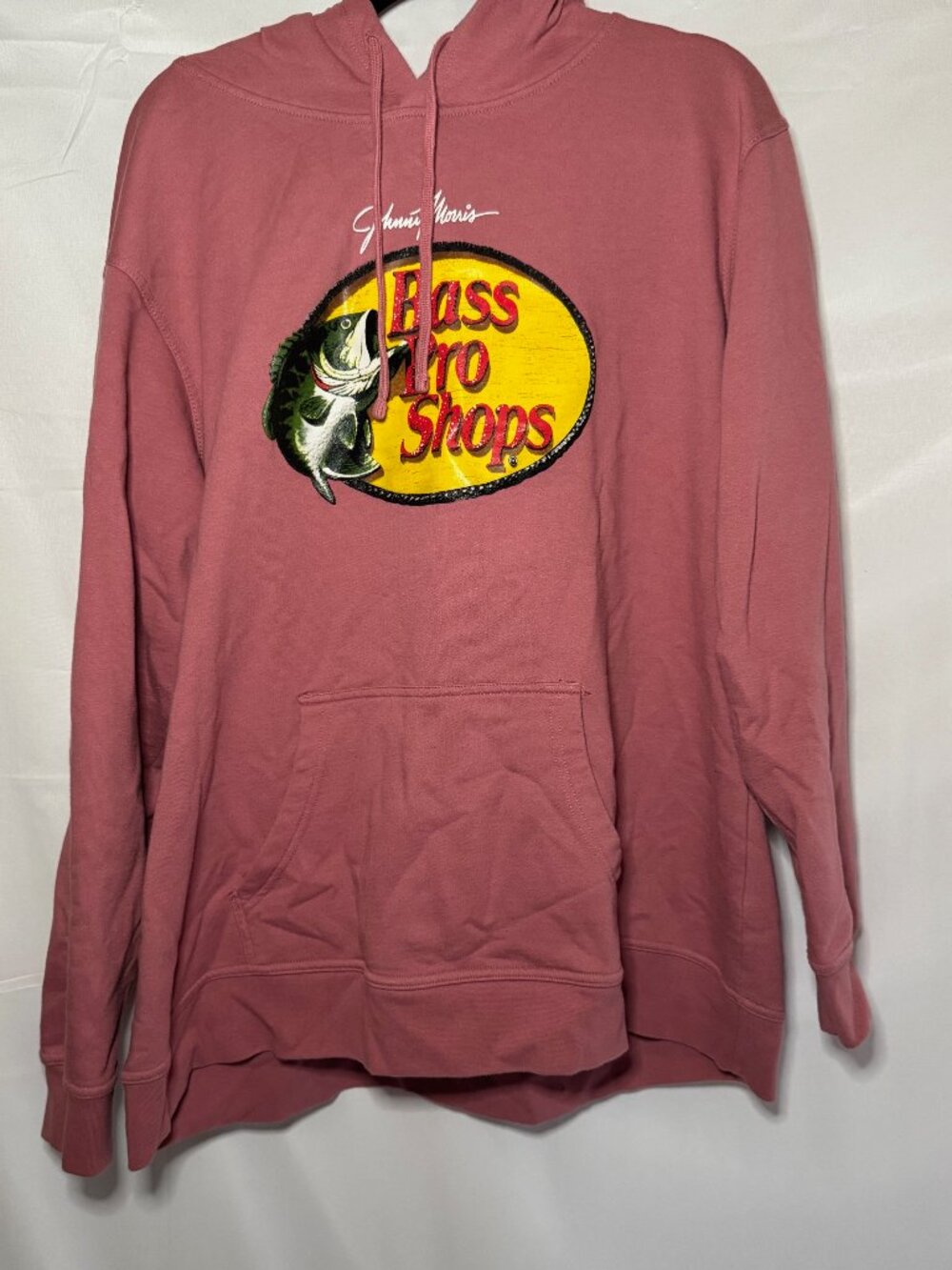 Women's Pink Bass Pro Shops Light Weight Hoodie Size 2XL Long Sleeve with Pocket